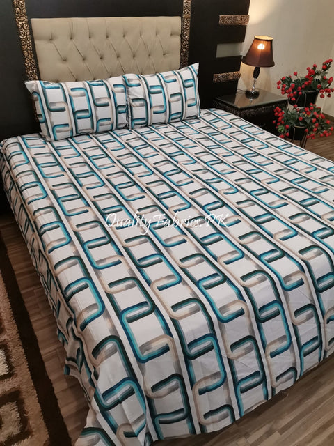 QF-1910: 3 Piece Cotton Bed Sheet