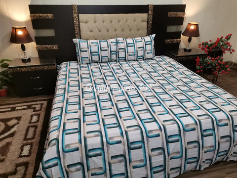 QF-1910: 3 Piece Cotton Bed Sheet