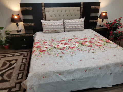 QF-1917: 3 Piece Cotton Bed Sheet