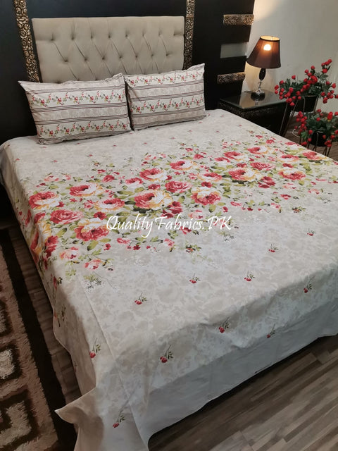 QF-1917: 3 Piece Cotton Bed Sheet