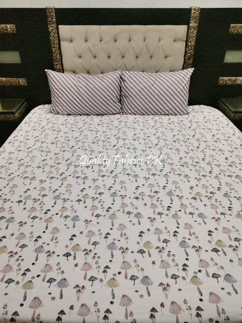 QF-1925: 3 Piece Cotton Bed Sheet