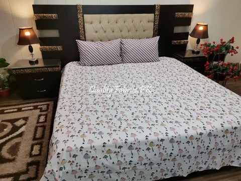 QF-1925: 3 Piece Cotton Bed Sheet