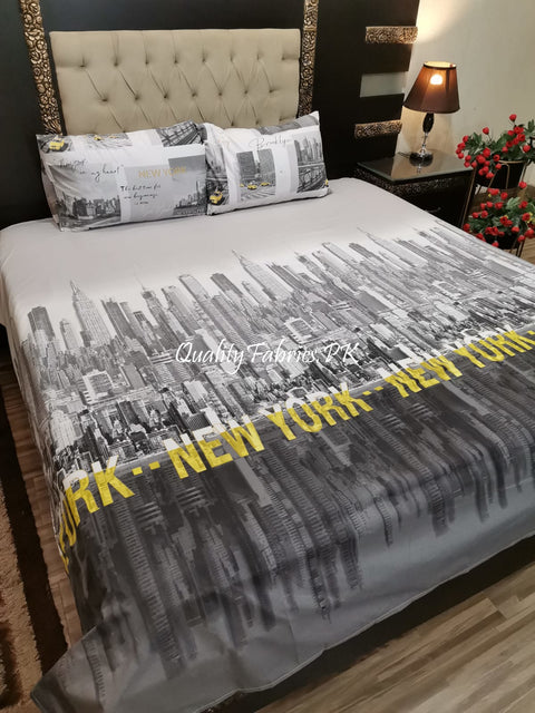 QF-1961: 3 Piece Cotton Bed Sheet