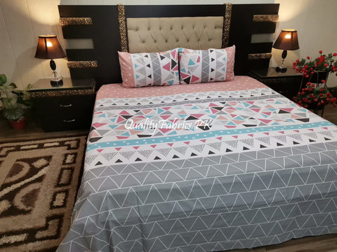 QF-1962: 3 Piece Cotton Bed Sheet