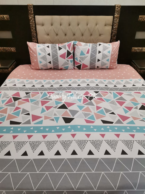 QF-1962: 3 Piece Cotton Bed Sheet