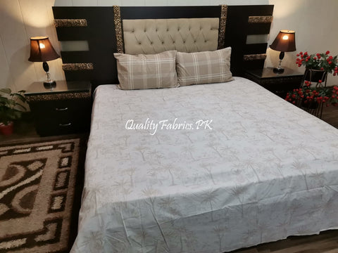 QF-1973: 3 Piece Cotton Bed Sheet