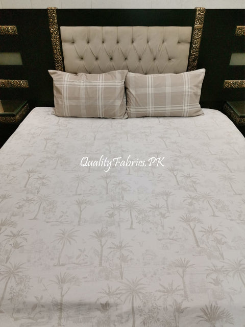 QF-1973: 3 Piece Cotton Bed Sheet