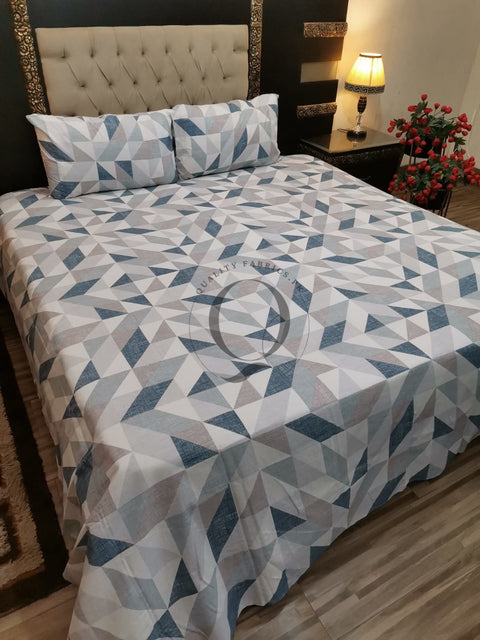 QF-2018: 3 Piece Cotton Bed Sheet