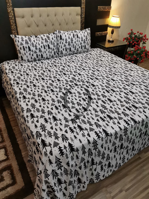 QF-2025: 3 Piece Cotton Bed Sheet
