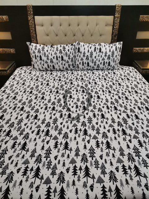 QF-2025: 3 Piece Cotton Bed Sheet