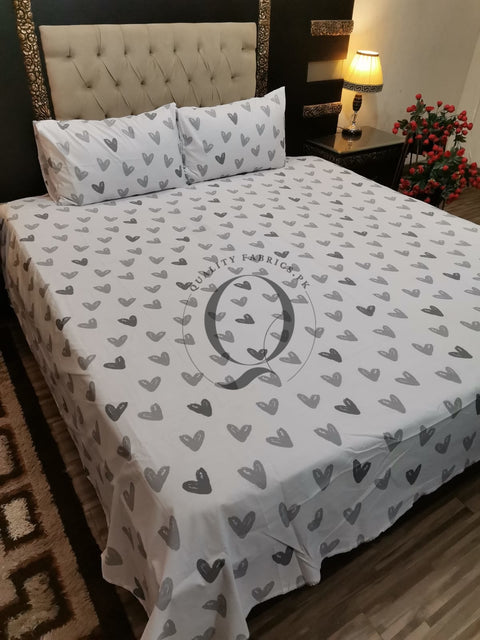 QF-2028: 3 Piece Cotton Bed Sheet