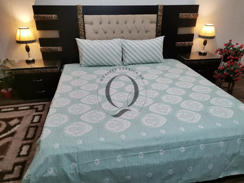 QF-2033: 3 Piece Cotton Bed Sheet