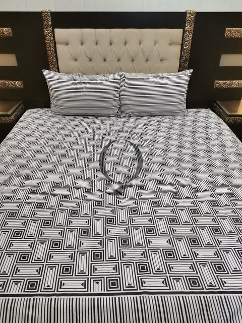 QF-2036: 3 Piece Cotton Bed Sheet