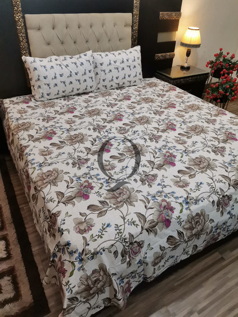 QF-2038: 3 Piece Cotton Bed Sheet