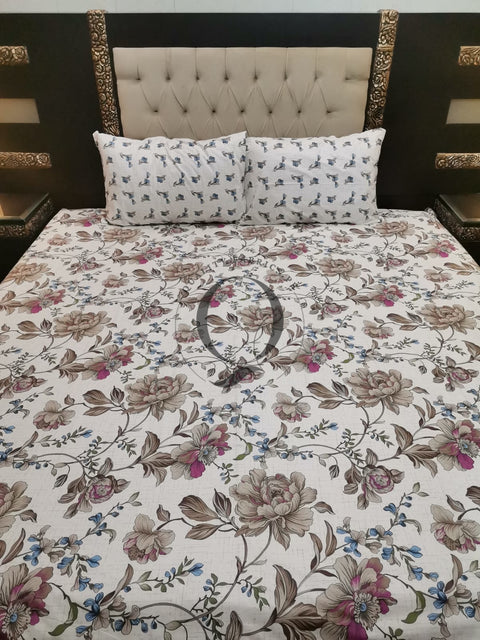 QF-2038: 3 Piece Cotton Bed Sheet