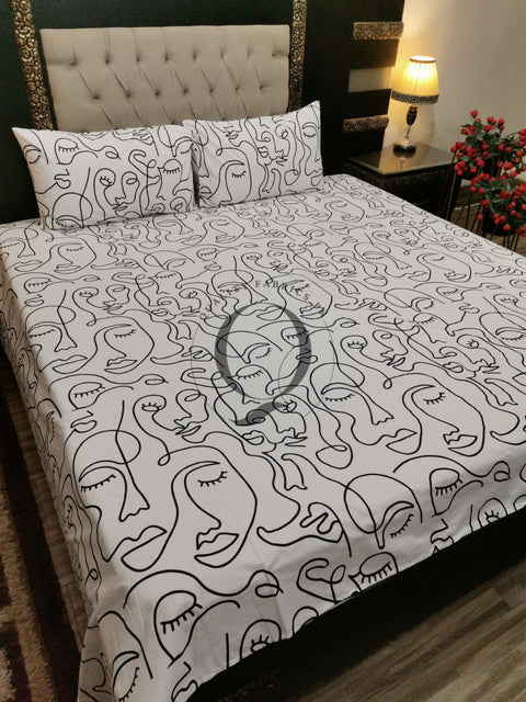 QF-2061: 3 Piece Cotton Bed Sheet