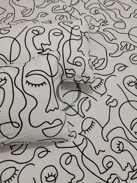 QF-2061: 3 Piece Cotton Bed Sheet
