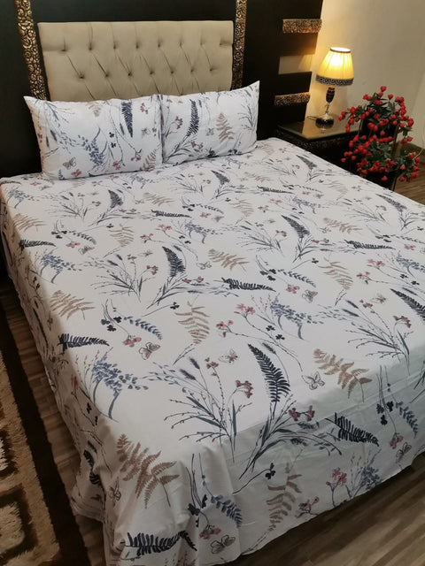 QF-2073: 3 Piece Cotton Bed Sheet