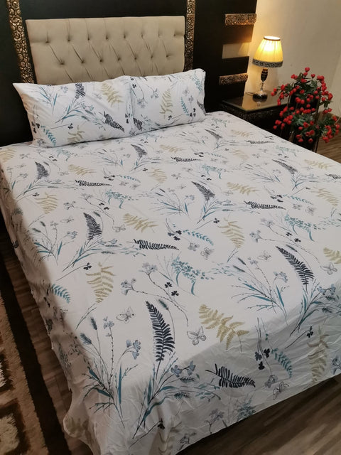 QF-2077: 3 Piece Cotton Bed Sheet