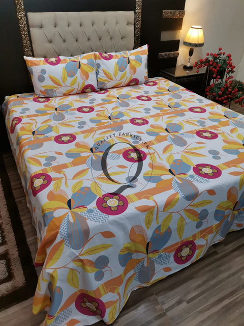 QF-2090: 3 Piece Cotton Bed Sheet