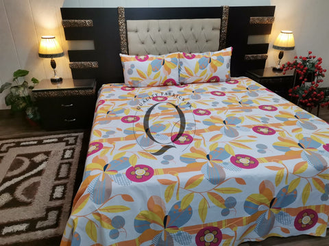 QF-2090: 3 Piece Cotton Bed Sheet