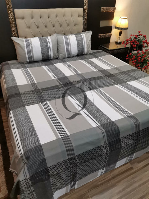 QF-2102: 3 Piece Cotton Bed Sheet
