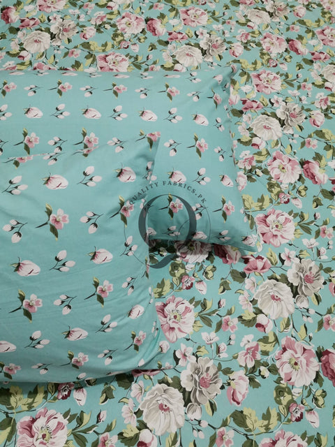 QF-2113: 3 Piece Cotton Bed Sheet