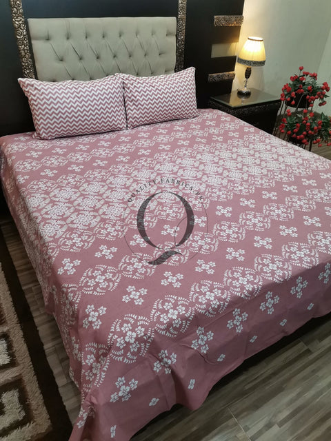 QF-2116: 3 Piece Cotton Bed Sheet