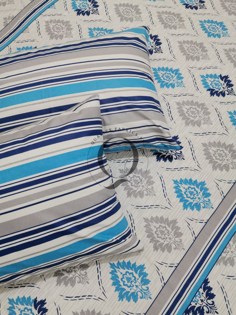 QF-2118: 3 Piece Cotton Bed Sheet