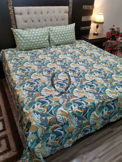 QF-2124: 3 Piece Cotton Bed Sheet