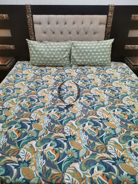 QF-2124: 3 Piece Cotton Bed Sheet