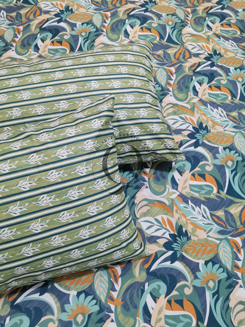 QF-2124: 3 Piece Cotton Bed Sheet