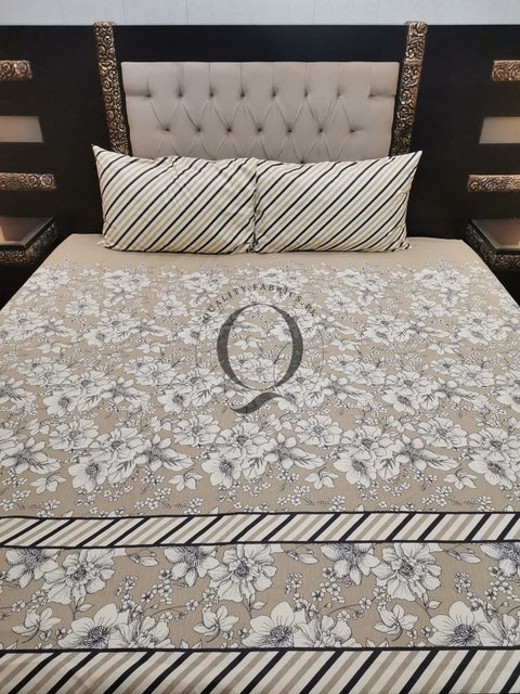 QF-2126: 3 Piece Cotton Bed Sheet