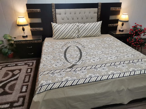 QF-2126: 3 Piece Cotton Bed Sheet