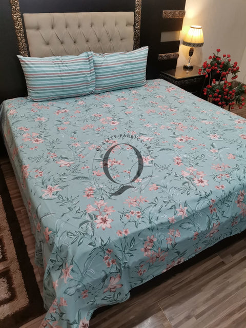 QF-2133: 3 Piece Cotton Bed Sheet