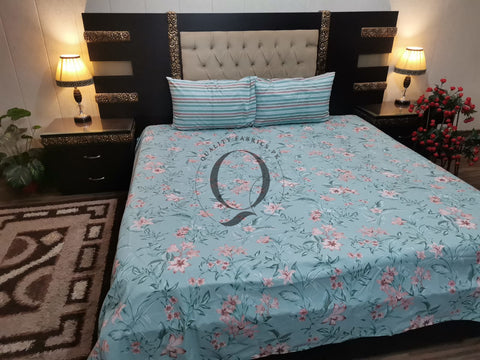 QF-2133: 3 Piece Cotton Bed Sheet