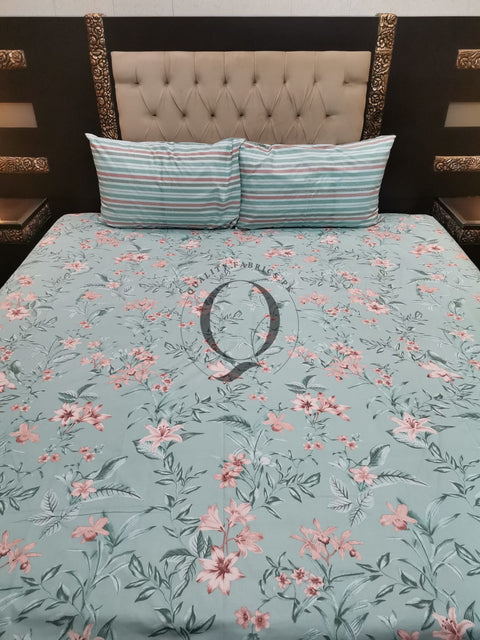 QF-2133: 3 Piece Cotton Bed Sheet