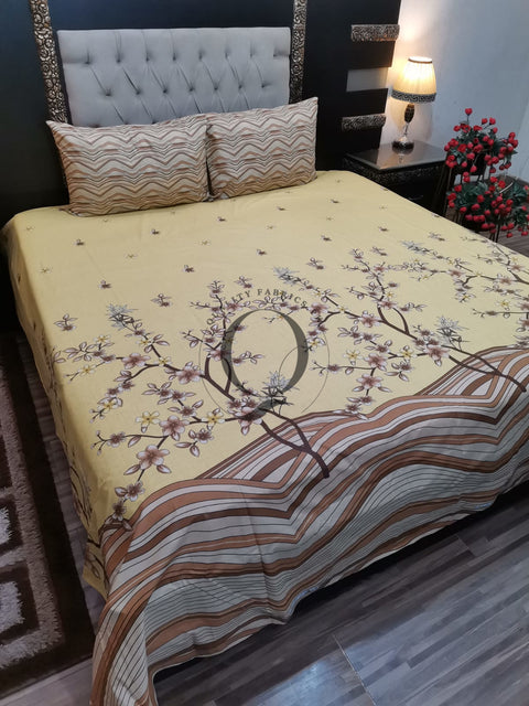 QF-2139: 3 Piece Cotton Bed Sheet