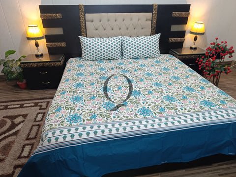 QF-2140: 3 Piece Cotton Bed Sheet