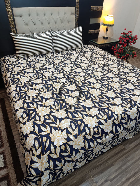QF-2146: 3 Piece Cotton Bed Sheet