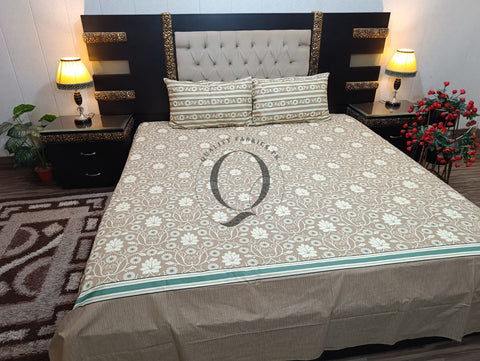 QF-2154 3 Piece Cotton Bed Sheet