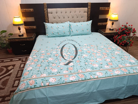 QF-2155: 3 Piece Cotton Bed Sheet