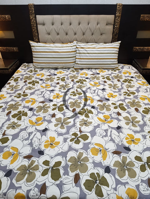 QF-2160: 3 Piece Cotton Bed Sheet