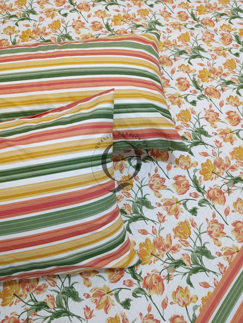 QF-2161: 3 Piece Cotton Bed Sheet