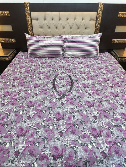 QF-2166: 3 Piece Cotton Bed Sheet