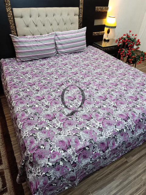 QF-2166: 3 Piece Cotton Bed Sheet