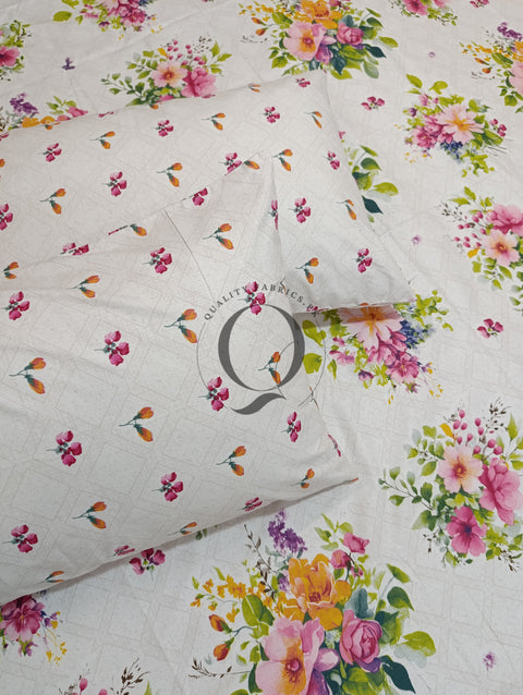 QF-2175: 3 Piece Cotton Bed Sheet