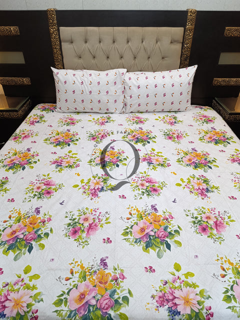 QF-2175: 3 Piece Cotton Bed Sheet