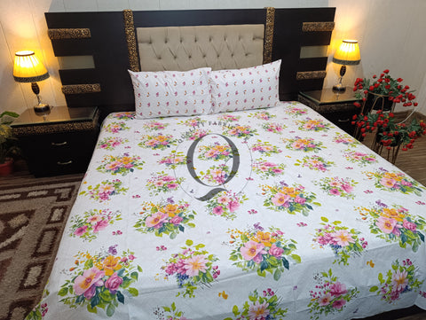 QF-2175: 3 Piece Cotton Bed Sheet