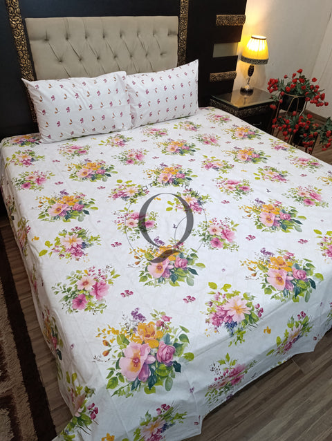 QF-2175: 3 Piece Cotton Bed Sheet